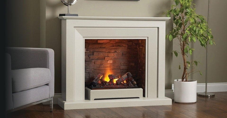 Electric fireplace suites