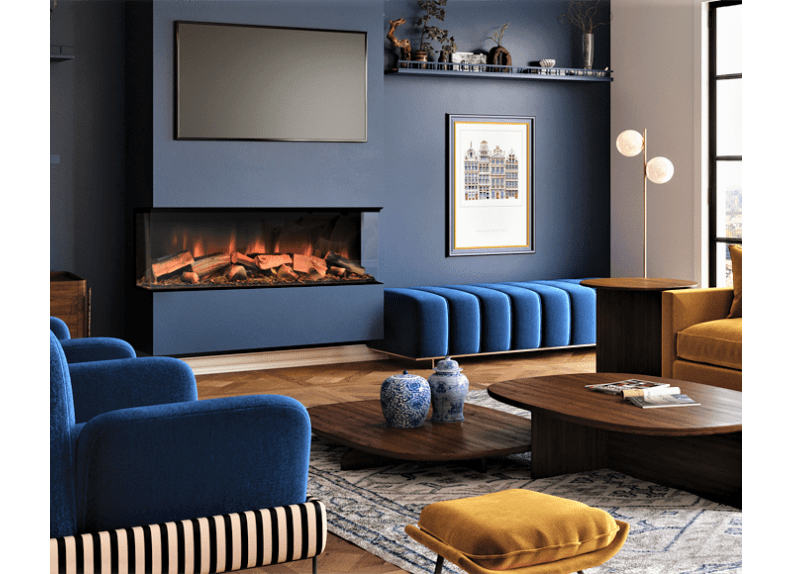 EVONIC HALO 1500 XT MEDIA WALL ELECTRIC FIRE