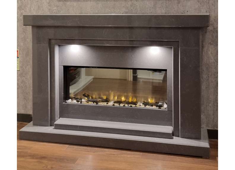 SPECTRUM GREY MARBLE ELECTRIC SUITE with led downlights