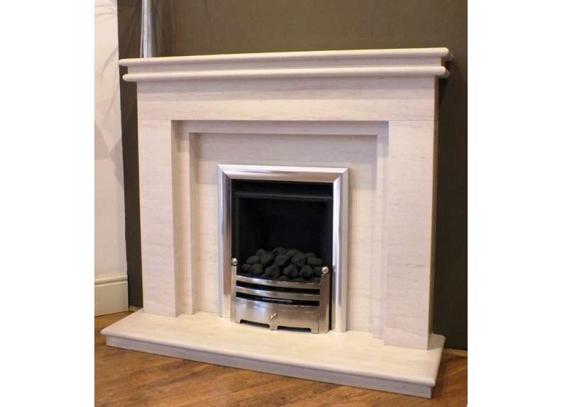 Brittania limestone  fireplace
