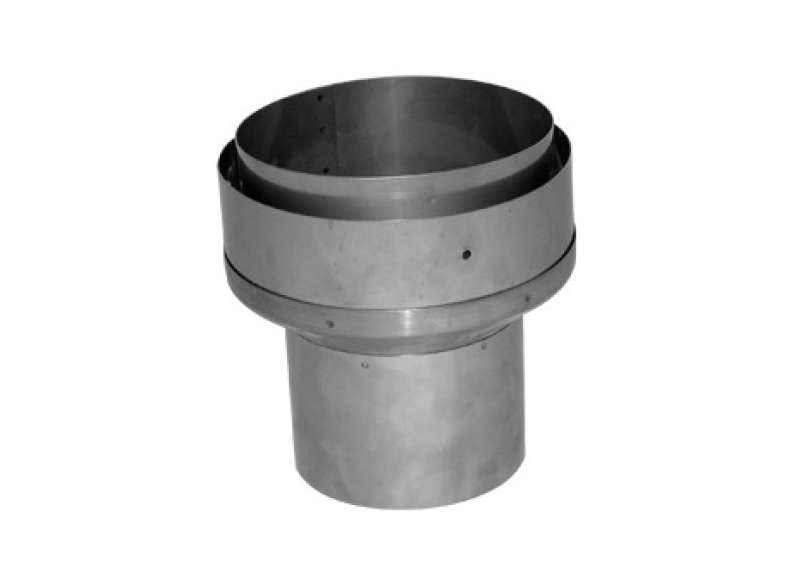 Flue Pipe Increaser Adaptor - 125mm to 150mm  (5" to 6")