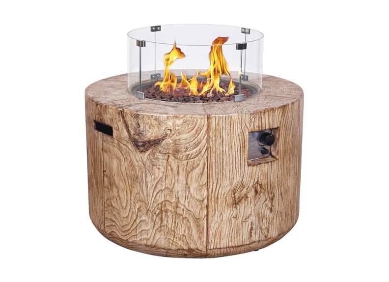 Marquis outdoor gas fire pit table - round