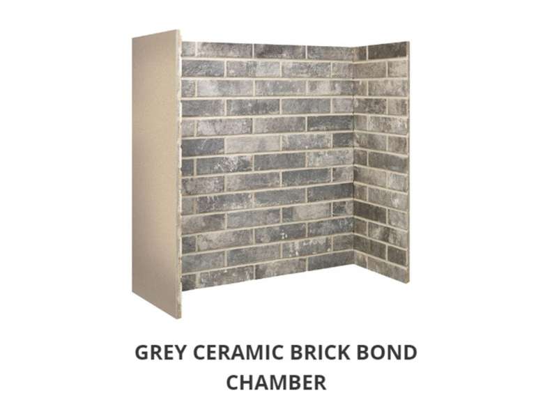 Grey Ceramic Brick Bond chamber