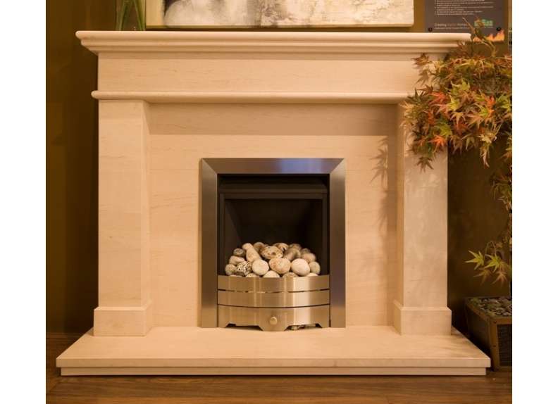 Windsor limestone  fireplace