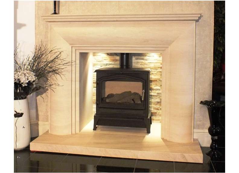Nolte Limestone fireplace