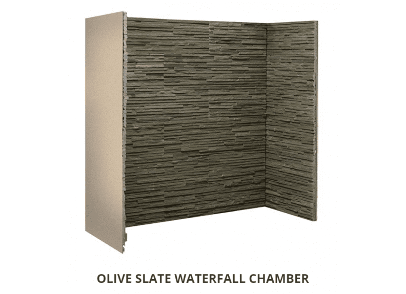 Olive Slate Waterfall chamber