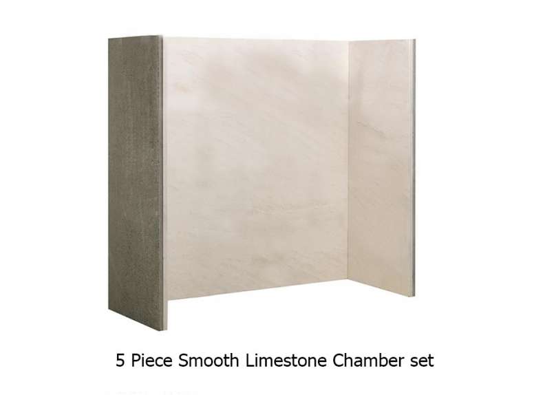 Natural Limestone Smooth chamber (5 piece )