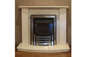 Austin 40&Prime; marble fireplace