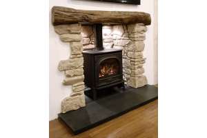 Downham fireplace, beam & chamber