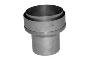 Flue Pipe Increaser Adaptor - 125mm to 150mm  (5" to 6")