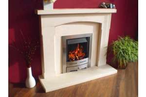 Orbe limestone fireplace & fire package
