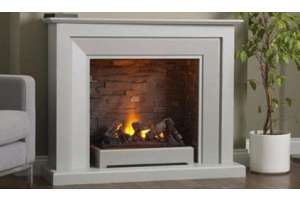 Katell Napoli free standing electric fire suite