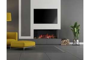 Vision e-Line Solus VS100 LED Media Wall fire electric fire