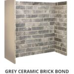 Grey Ceramic Brick Bond chamber