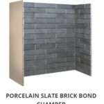 Porcelain Slate Brick Bond chamber