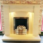 Sorrento Limestone Fireplace