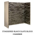 Staggered Black Slate Block chamber