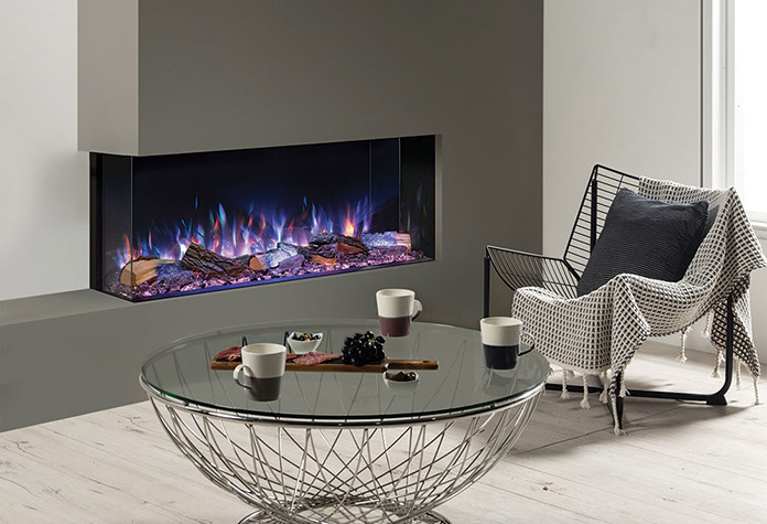 Gazco Onyx Avanti 110RW LED Media Wall electric fire