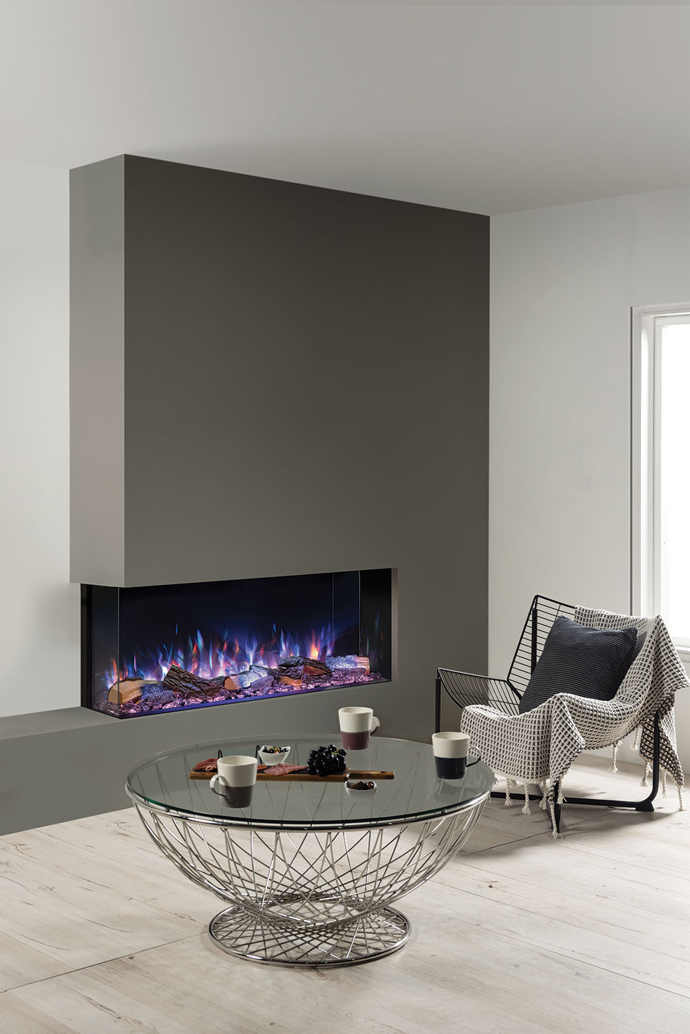 Gazco Onyx Avanti 110RW LED Media Wall electric fire