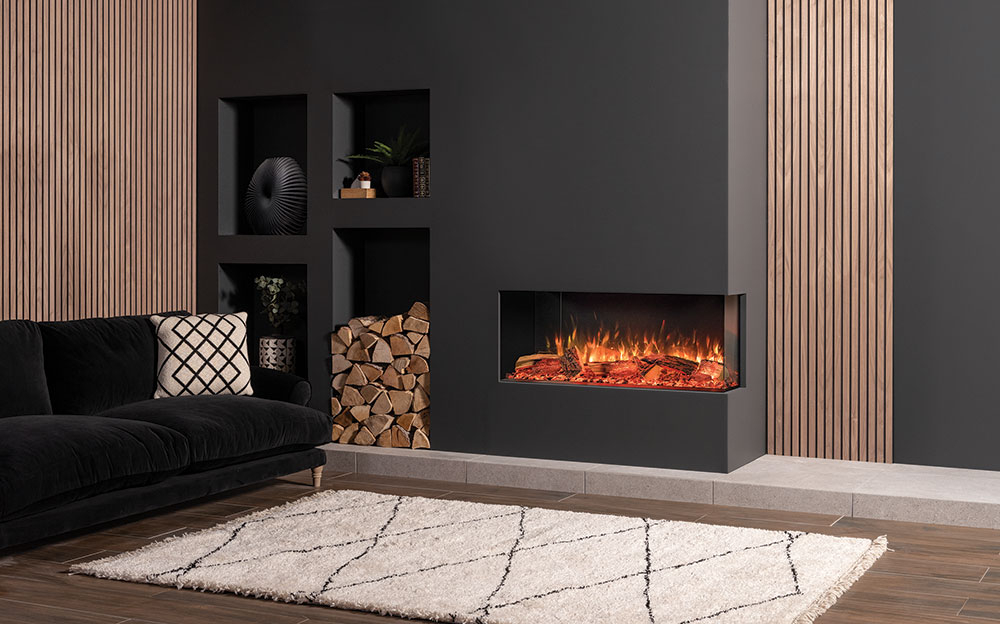 Gazco Onyx Avanti 110RW LED Media Wall electric fire