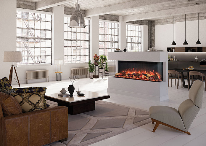 Gazco Onyx Avanti 150RW LED Media Wall electric fire
