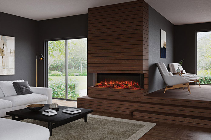 Gazco Onyx Avanti 150RW LED Media Wall electric fire