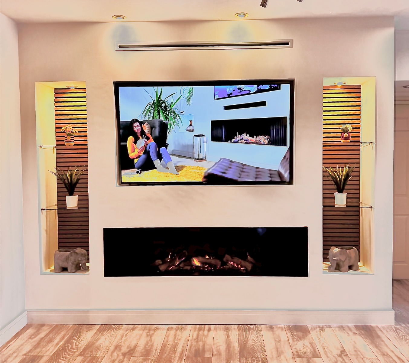 Wildfire Ravel 1720 Media Wall Gas Fire