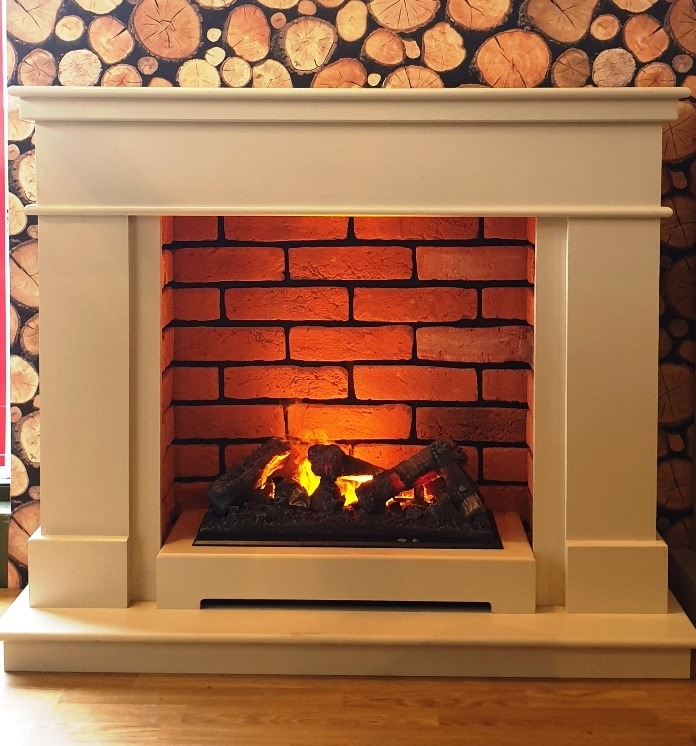 Katell Vittoria free standing electric fire suite