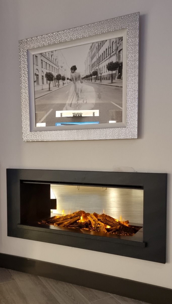 Holbury 1600 LED electric suite with New Forest fire