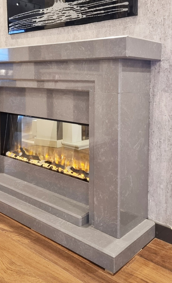 SPECTRUM GREY MARBLE ELECTRIC SUITE with led downlights