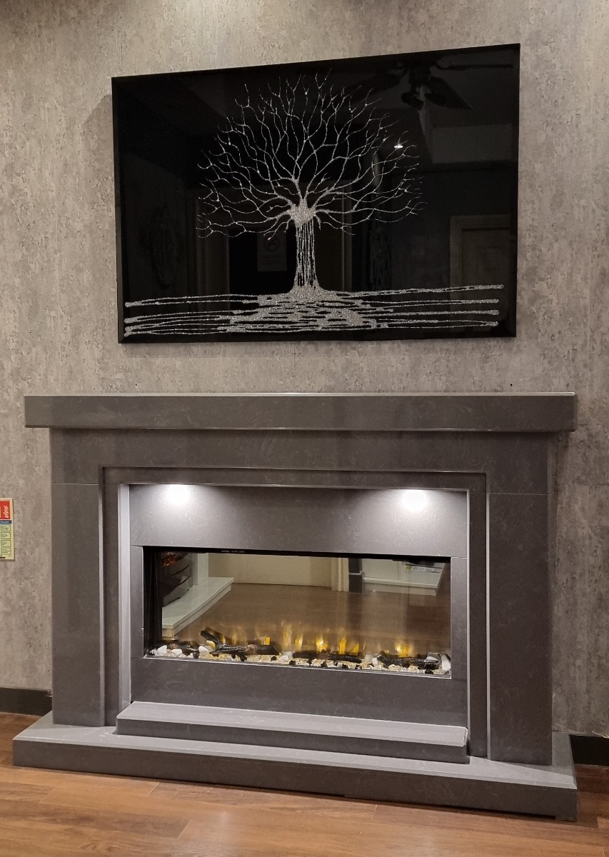 SPECTRUM GREY MARBLE ELECTRIC SUITE with led downlights