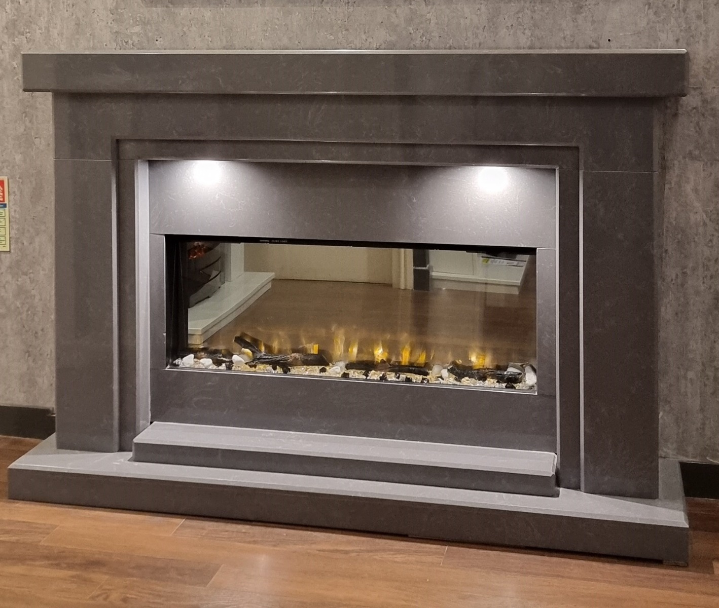 SPECTRUM GREY MARBLE ELECTRIC SUITE with led downlights
