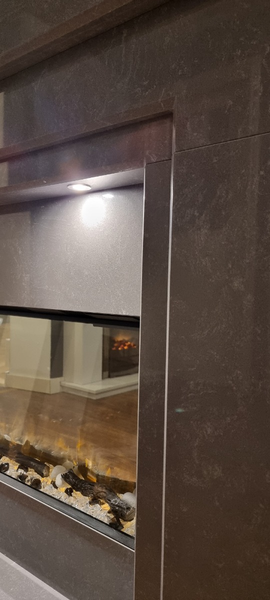 SPECTRUM GREY MARBLE ELECTRIC SUITE with led downlights
