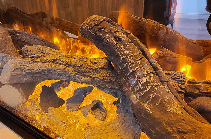 New Forest 2400 Panoramic LED Media Wall Electric fire