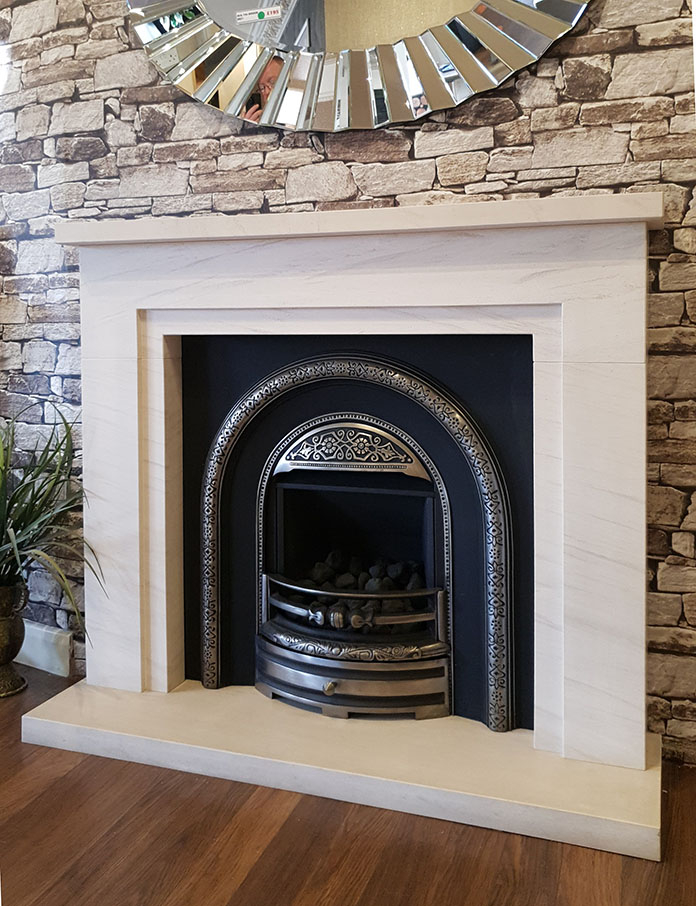 Aprica Cast Limestone fireplace