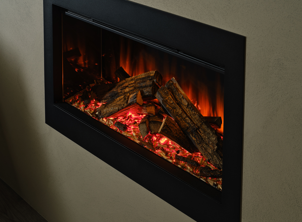 British Fires Ashlett Black Edition LED inset electric fire