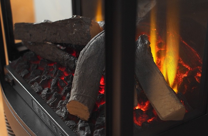 Bramshaw Log Box LED Electric stove