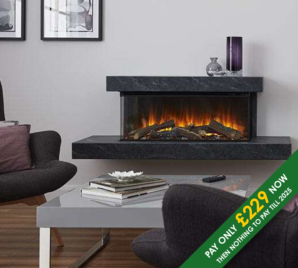 Brockenhurst 870 electric suite with New Forest Fire