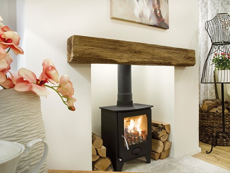 Clovelly Oak Effect Fireplace Beam