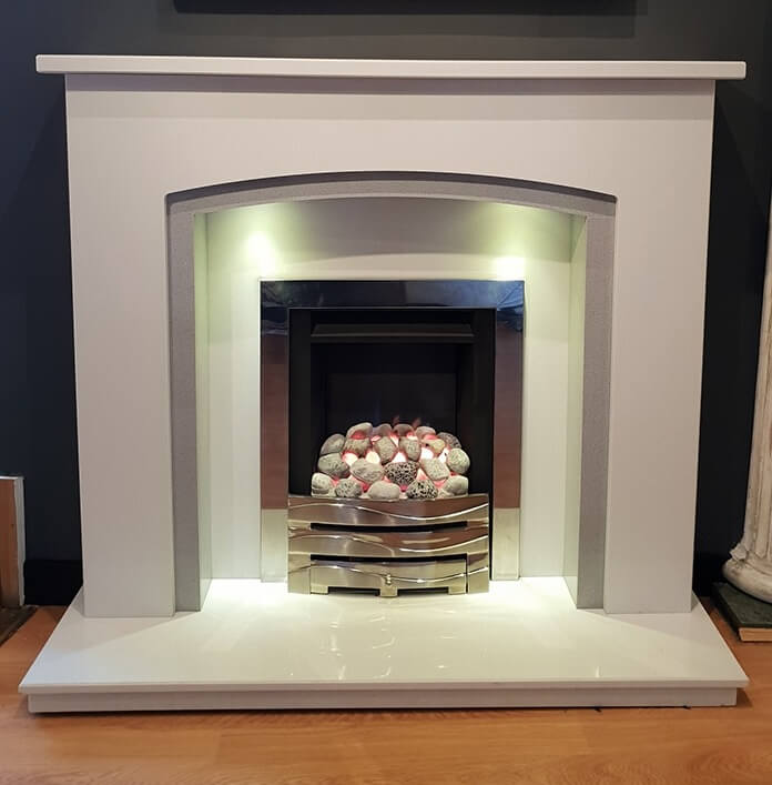 CONSITINO MARBLE FIREPLACE