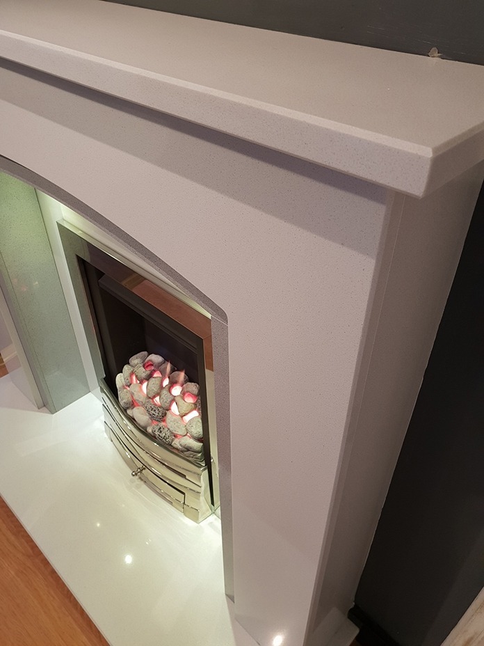 CONSITINO MARBLE FIREPLACE