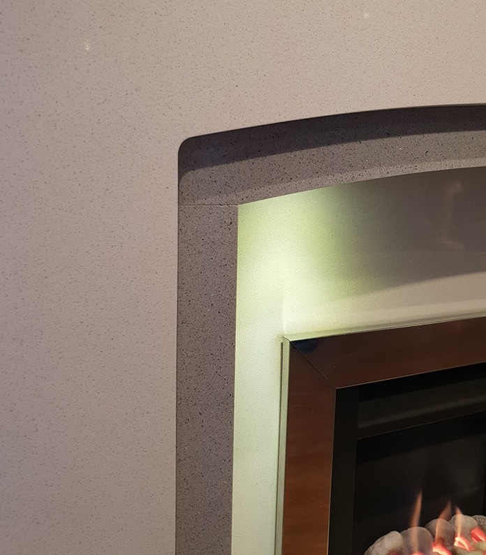 CONSITINO MARBLE FIREPLACE