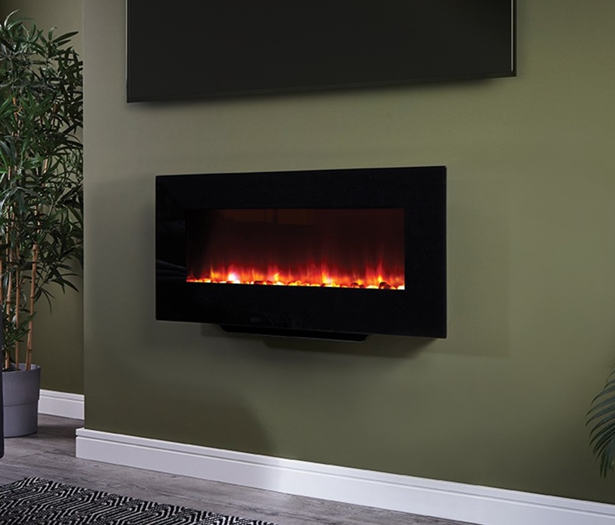 Katel Corvus wall hung LED electric fire