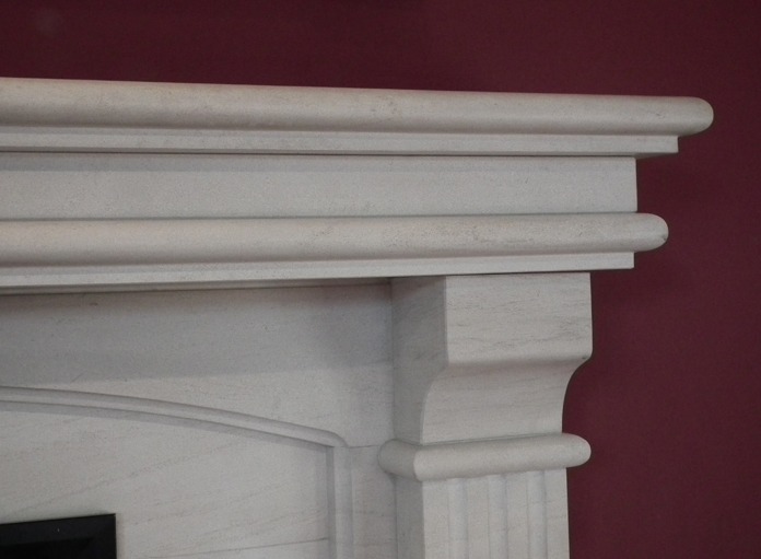 Tiree 60 limestone  fireplace