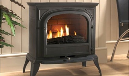 Ekofires 6010 Flueless Gas Stove - Black