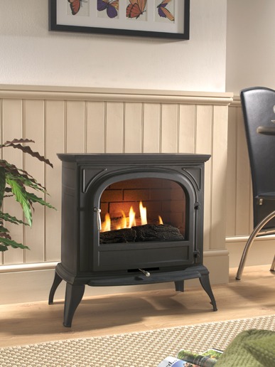 Ekofires 6010 Flueless Gas Stove - Black