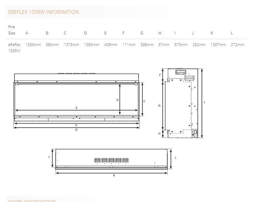 Gazco eReflex 135RW - New Generation