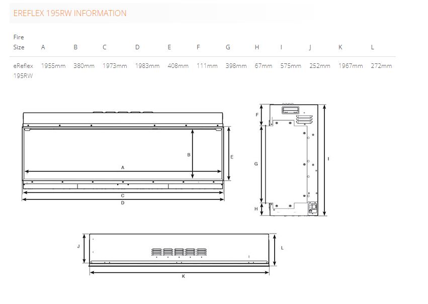 Gazco eReflex 195RW - New Generation
