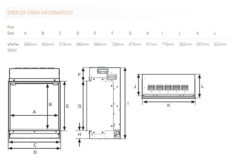 Gazco eReflex 55RW - New Generation