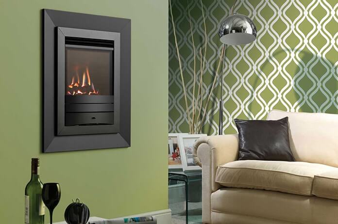 Legend Evora balance flue hole in wall gas fire